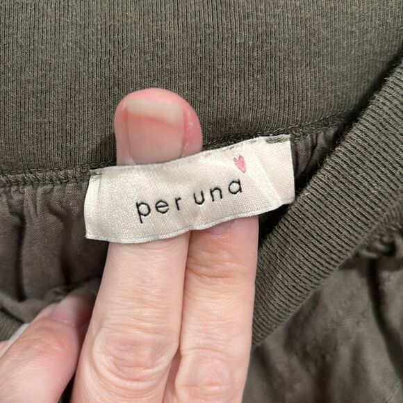 Per Una 100% Olive Green Flowy Boho Midi Skirt US size 10 medium/large - Picture 3 of 5